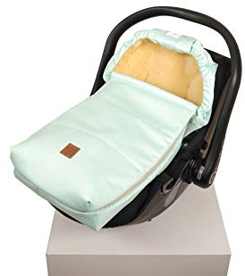 Kaiser 6534194 Babyschalen Fußsack Emma Denim Mint grün