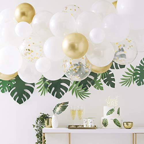 Ginger Ray Gold Chrome Balloon Arch - Botanical Hen Party