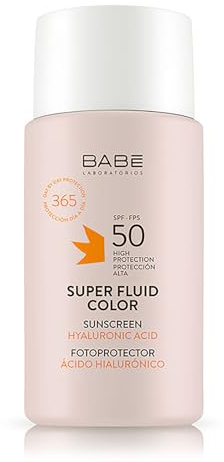 LABORATORIOS Baby – Super Fluid Color Fotoprotector LSF 50 | Sonnencreme für das Gesicht mit Farbe, wasserdicht, für alle Hauttypen, Lichtalterung, Sonnenschutz, 50 ml