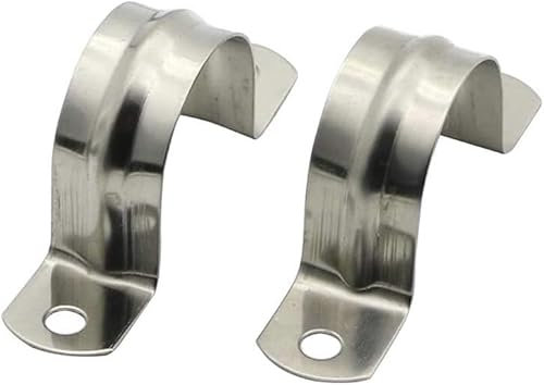 HVDHYY Morsetto per Tubi 304 Acciaio Inossidabile Pinze a Clip Tipo di Tubo Morsetto U Tubo Morsetto di Accoppiamento Cerchio Ø 1 / 25mm-20 pcs