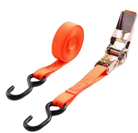 Cinghie a cricchetto con ganci, cinghie a cricchetto per carichi pesanti, in movimento e per fissare carichi | Ganci pesanti con fibbia a gancio, cinghie per camion, rimorchi e altro ancora