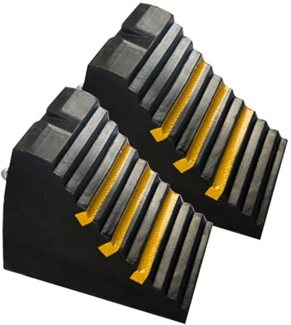 JLLEIZYZ Cales de Roue de Camion, Butée de Roues, Livré avec Un Anneau en Métal pour Une Utilisation ou Une Suspension Facile, Adapté aux Voitures, Camions, Remorques