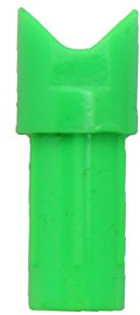 SAS Crossbow Nock Half Moon - Dozen 12/Pack - Made in USA (.303, Neon Green)