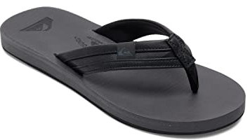 Quiksilver herr Carver Squish – sandaler för män flip-flop, Svart grå svart - 41 EU
