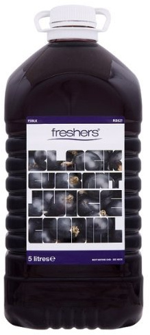 Freshers Blackcurrant Squash Drink No Added Sugar 5 Litre