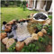 GEREP HDPE Pond Liner Fish Pond Preformed Liners, Black Pond Liner for Small Ponds, Streams Fountains,Water Garden/Thickness: 0.3mm / 3×1m