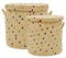 Rice - Laundry Basket in Raffia with Blue Details - Set of 2