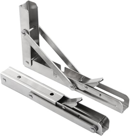 2PCS 10 Zoll Länge Dreieck Klapp Winkel Halterung Einstellbare Wand Langlebige Lager Regal Halterung DIY Hause Tisch Bank