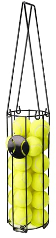 UCandy Canasta de tenis portátil para recoger pelotas de tenis, recogedor de pelotas de tenis de metal con asa para una fácil recogida y almacenamiento, herramienta de entrenamiento para pelotas (16 x