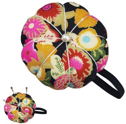 Nadelkissen Handgelenkband, Nähnadelkissen, Handgelenknadelkissen, tragbares Nadelsortiernadelkissen, Handgelenknadelkissen mit Handgelenkschlaufen, Nadelkissen zum Nähen, Sticken, Nadelkissen zum