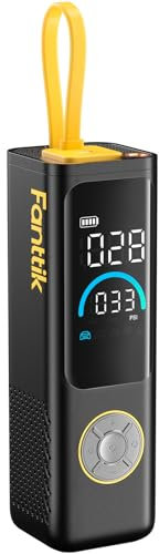 Fanttik X9 APEX 150 PSI Tragbare Elektrische Luftpumpe, 35s schnelles Aufpumpen, kabelloser Kompressor mit Licht und Powerbank, Wiederaufladbare Reifenpumpe für SUV, Auto, Motorrad, Fahrrad, Ball