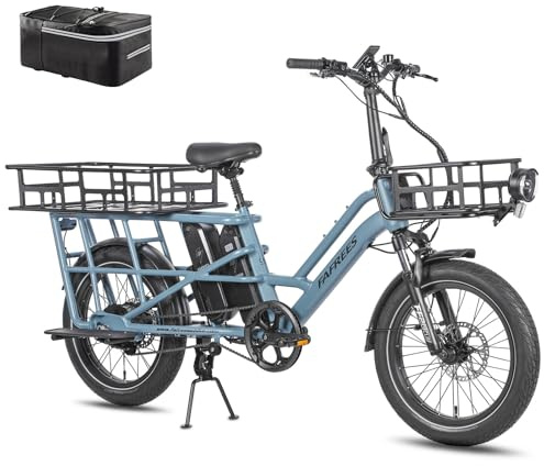Fafrees FF20 CUV Allround Fatbike 20 tums elcykel [officiell] E-laddningscykel, 1152 Wh, dubbelt batteri, 75 N.m, 25 km/h, hydrauliska bromsar, elektrisk mountainbike för män och kvinnor (pakethållare