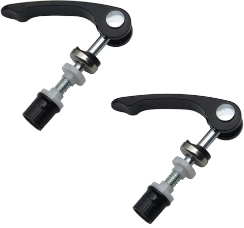 FDXGYH M6 x 65 Bike Seat Clamp 2 Pcs Aluminum Alloy Bicycle Binder Clamp Bolt Seat Post Quick Release for Folding Bicycle Mountain Bike