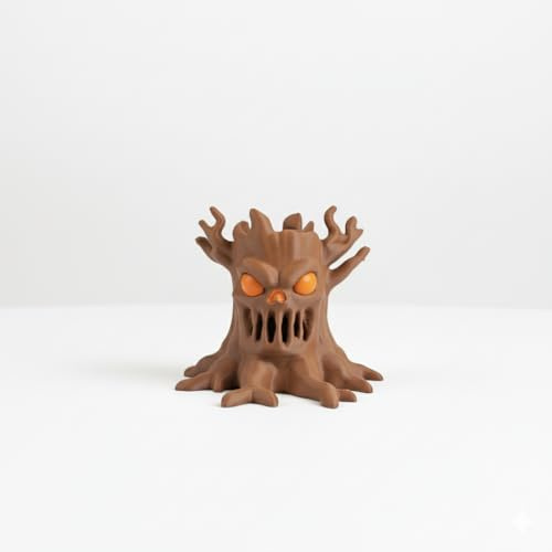 MPZONLINE Fidget Clicker 3D Impreso para Enfoque TDAH, Juguete Anti-Estrés Compacto, Alivio Ansiedad Silencioso, EDC para Adultos y Niños (Arbol tenebroso)