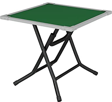Mesa de cartas plegable para 4 jugadores con escritorio duradero, ideal para juegos de mahjong, póquer y blackjack