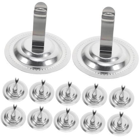 HOMOBABE Porta Segnaposto in Acciaio Inox 12 Pezzi Base Rotonda Stabile, Porta Menù e Numeri da Tavolo per Matrimoni, Banchetti e Ristoranti, Supporto Salvaspazio per Etichette e Avvisi