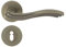 domino Türgriff Drückergarnitur BB-Buntbart Set | Rund-Rosette | Türklinke für Bürotür, Kellertür & Innentür | Türbeschläge aus Znal | Bronze matt Türdrückergarnitur | MALTA-R M3/MATT