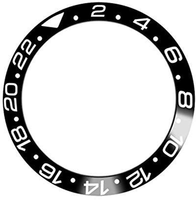 SHEAWA - Lunetta in ceramica di ricambio, accessorio ad inserto per orologio Rolex GMT da 40 mm (3)