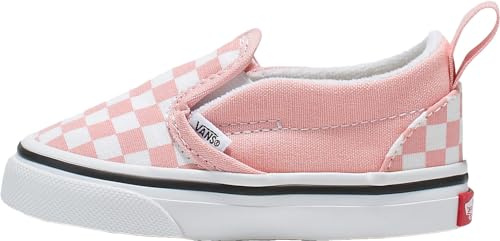 Vans U Classic Slip-ON (ItlianLthr) BBK, Gymnastikskor Herr, Checkerboard Pulver Rosa Vit Sann, 25.5 EU