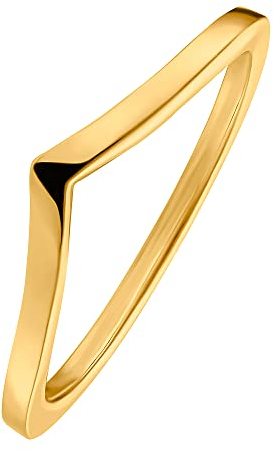 Heideman Ring Lia Damen aus Edelstahl gold farbend Damenring für Frauen vergoldet poliert