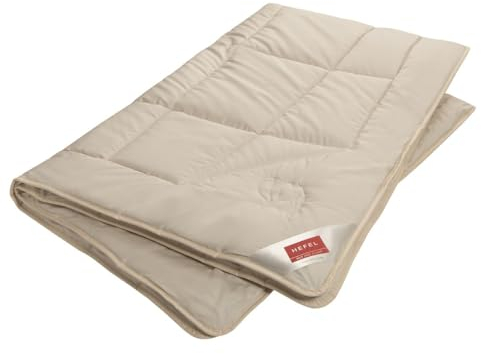 HEFEL Camel Dream - Manta de invierno de pelo de camello natural, 535 g/m², 155 x 220 cm