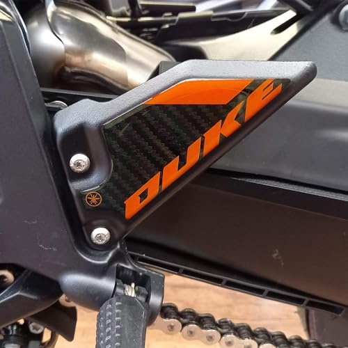 labelbike - Aufkleber 3D Motorrad Türschwelle Schutz und Dekoration in Harz kompatibel mit KTM 990 Duke 2024-2025