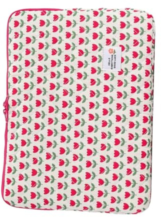 Custodia Carina Per Laptop - Custodia Per Laptop Da 14 Pollici | Custodia Protettiva Per Il Trasporto Con Fiori, Custodia Morbida Multiuso Per Laptop, Organizer Per Viaggi Di Lavoro, Scuola, Us