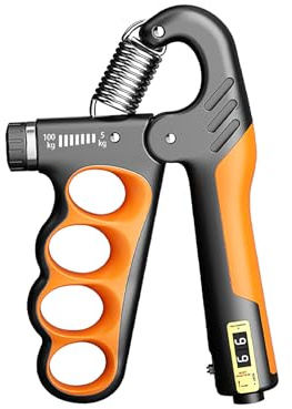 Adjustable Hand Gripper with Counter, Grip Strength Trainer, 11-220lbs