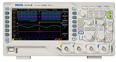 RIGOL DS1054Z 50MHz OSCILLOSCOPE Unlocked 4 Channels up tp 1GS/s 7 In WVGA 12Mpts Memory Digital Oscilloscope 30,000wfm