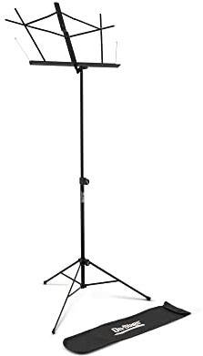 OnStage SM7122BB Compact Folding Sheet Music Stand with Bag, Black