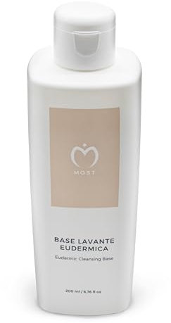 MOST Base Lavante Eudermica, Detergente delicato per Pelle Sensibile, Viso e Corpo, per Adulti e Bambini, 200 ml