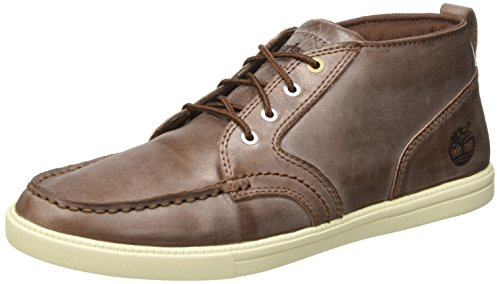 Timberland Men's Newmarket_fulk Lp Chukka Mt Leather Boots, Brown Potting Soil, 10.5 UK