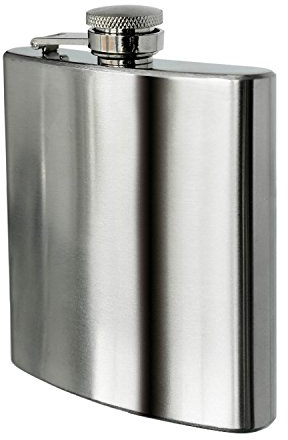 2pcs E FAST CE4 Stainless Steel Hip Flask - 7oz