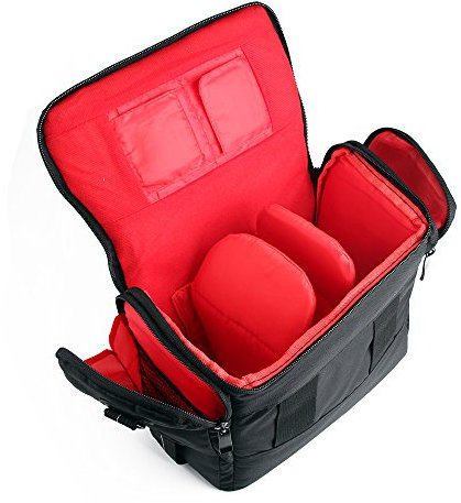 K-S-Trade Qualitativ & Innovativ Panasonic Lumix DMC-GX80 Kameratasche Fototasche Schultertasche Zubehör Tasche Einteilbare Trennwänden Für