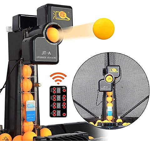 ZXMOTO Table Tennis Robot with Capture Net Automatic Ping Pong Robot for Practice Training,Home Use,Tabletop Tennis Games Machine Upgrade
