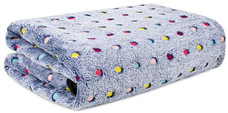 Albert Austin Pet Blanket Soft and Breathable Cat Dog Blanket Fleece Coral Velvet Blankets for Pets Resists Biting Tearing Lightweight Easy Wash Cosy Dog Blanket for Hamsters Medium (100cm x 140cm)