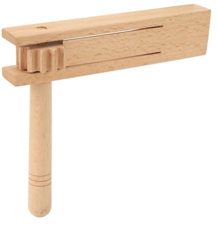 Dilwe Wooden Ratchet Noisemaker, Traditional Birch Wood, Sports Event Accessories, Durable Traditional Design, for Sports Fans, Party Celebrations