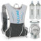 Lixada 5L Mochila de Hidratación para Senderismo con 1 * 1.5vejiga de Agua y 2 * 450ML Botellas de Agua Blandas Mochilas Hidratación para Al Aire Libre Ciclismo Camping Senderismo Alpinismo