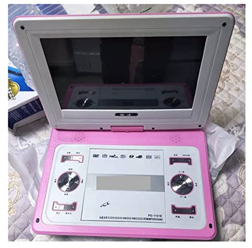 Reproductor de DVD portátil, Reproductor de DVD, Reproductor de DVD de vídeo de pantalla grande HD de 14 pulgadas, tarjeta de soporte de Dvd portátil, juego de disco U, soporte de altavoz MP3, consola