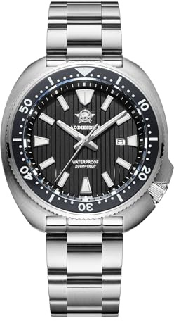 ADDIESDIVE Orologio Analogico al Quarzo Uomo Zaffiro Sintetico Quadrante a Persiane Impermeabile 200 M Lunetta in Ceramica Orologi Luminosi AD2507