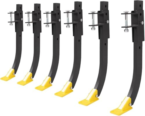 Suitable for 6 Adjustable Scarifier Chisels for ATV/UTV - Compatible Manual Implement Lift 1-Point Plow System for Soil Loosening, Gardening, and Landscaping