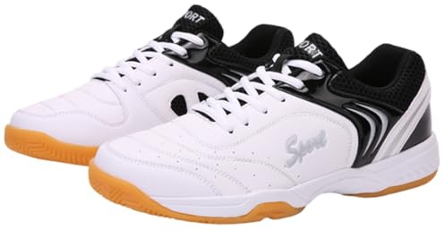 Zeihyeurus Chaussures Tennis Table D'IntéRieur,Chaussure de Squash,Chaussures de Badminton pour Adultes,légères et Respirantes,pour Indoor Tennis/Squash/Table Tennis/Basketball & Padel