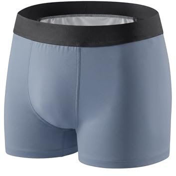 Carer Boxer da uomo per incontinenza con assorbenza di 250 ml, biancheria intima assorbente in cotone per uomo, boxer lavabile e riutilizzabile per perdite urinarie, taglia L