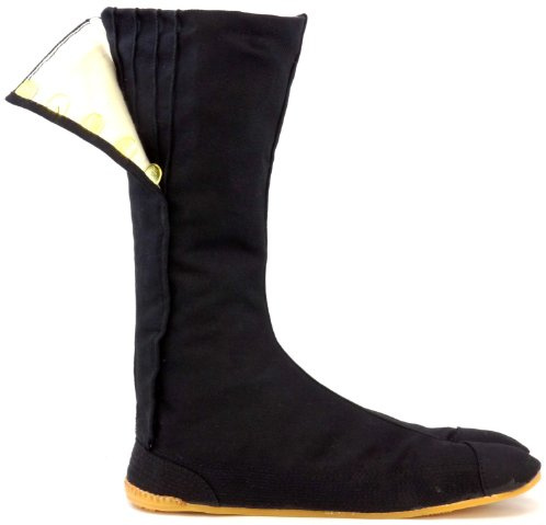 Rikio Fighter Black Jikatabi (Outdoor Tabi) (JP 27.0 Approx. US Men 9; EU 42)