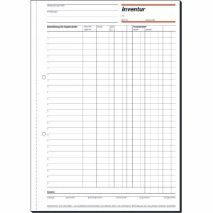 Sigel Formularbuch Inventurbuch A4hoch weiß VE=50 Blatt