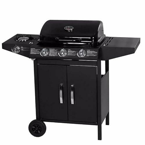 Gardenia Barbecue a Gas 3+1 fuochi, Helsinki, 107×52×h.93,5 cm, griglia 50x36 cm