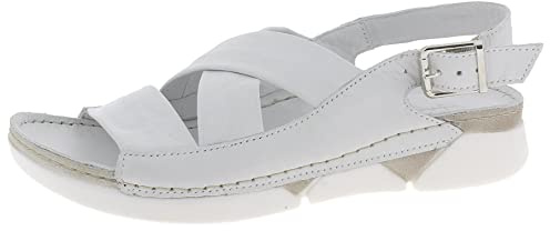 Andrea Conti Women's Modern Sandal, White, 7