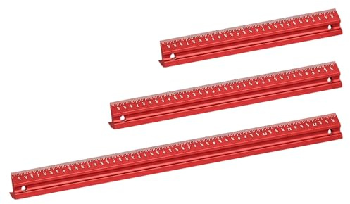 Woodworking Edge Ruler Set Corner Rulers Precision Edge Measuring Ruler V Shaped Straight Ruler 7/9/13 Inch