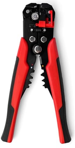 NEW LEADER Automatic Wire Stripper, 3in1 Wire Cutters, Self-Adjusting Professional Cable Stripping Pliers, Electrical Tools and Terminal Crimper for Electricians, Wire Cutting and Crimping, AWG 10-24
