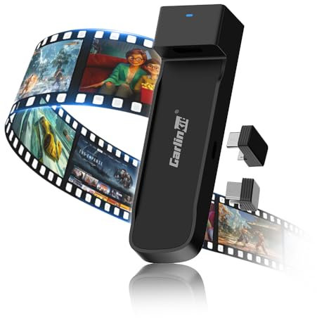 Carlinkit FireDrive CarPlay to HDMI Cable Adapter for Fire TV Stick Streaming, Media for Select Vehicles, Plug & Play, Not Compatible with Android Auto